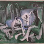 Le Déjeuner sur L'herbe - Manet - Picasso - Mougins 12 juillet 1961- Huile sur toile - Esthétique Homme